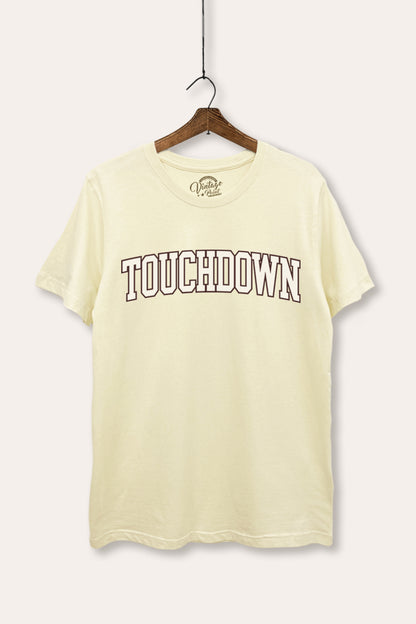 Touchdown Collegiate Sports Graphic Women's Basic Casual Tee