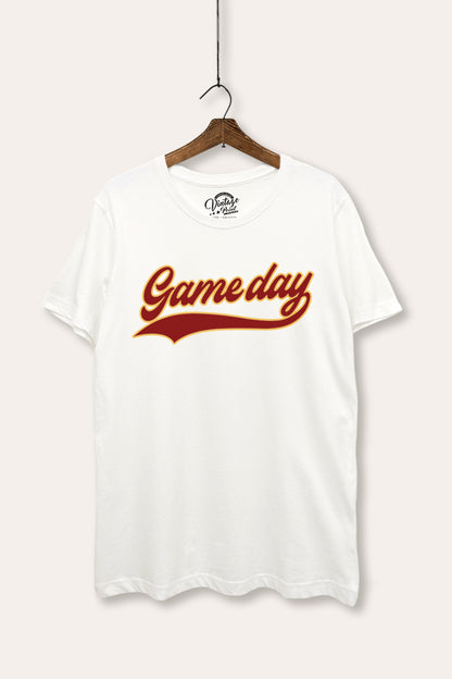 Game Day Varsity Graphic Women's Basic Casual Tee