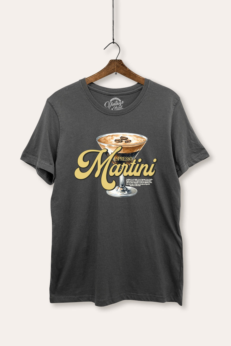 espresso martini graphic women's basic tee