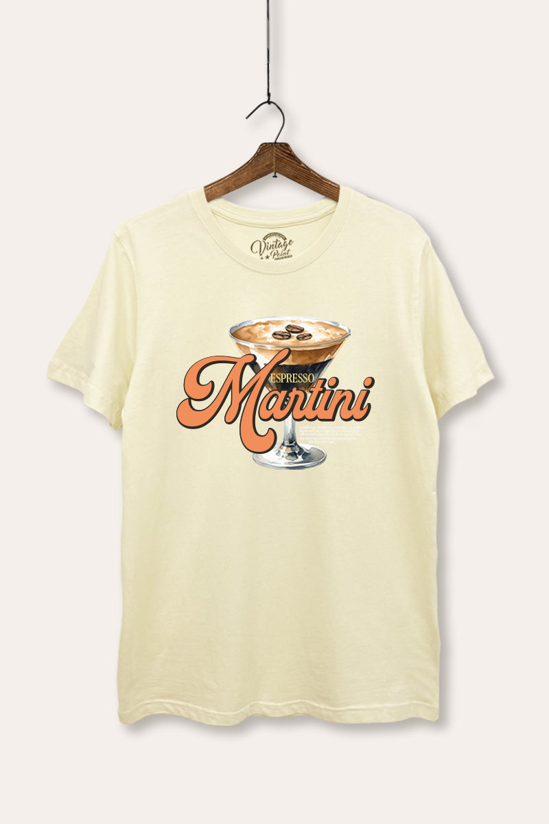 espresso martini graphic women's basic tee