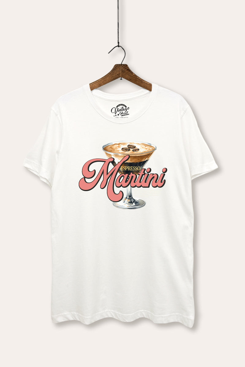 espresso martini graphic women's basic tee