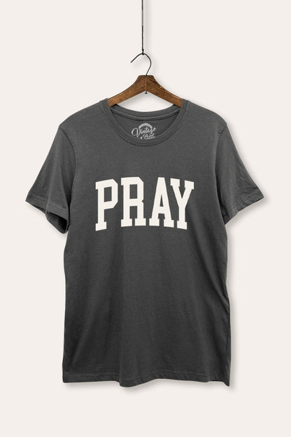 Pray Typography Women's Basic Casual Tee