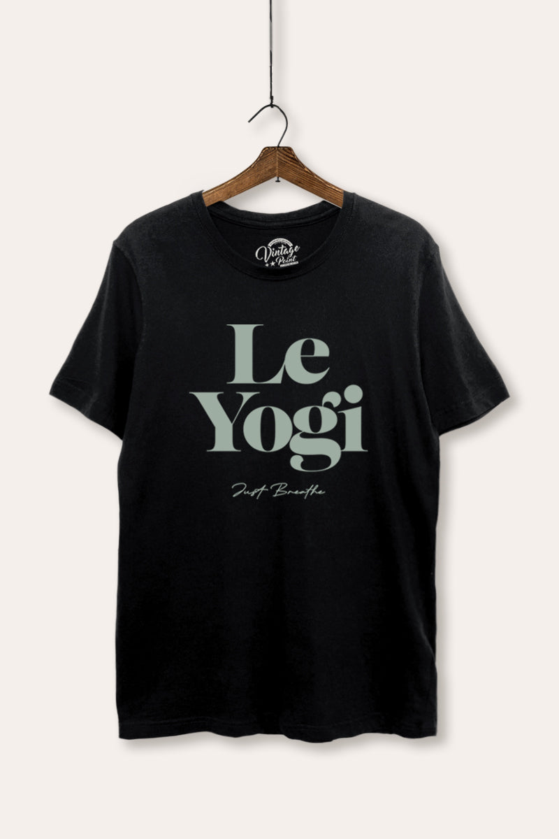 "le yogi" graphic women's basic tee
