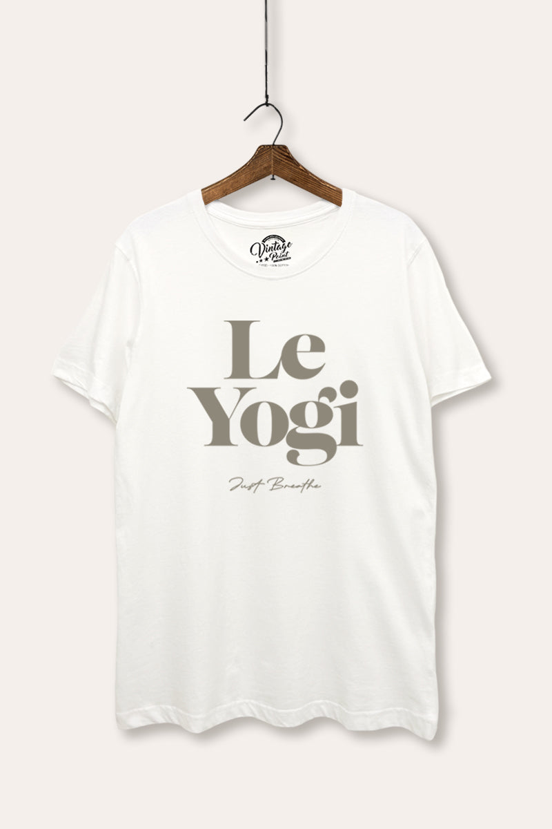 "le yogi" graphic women's basic tee