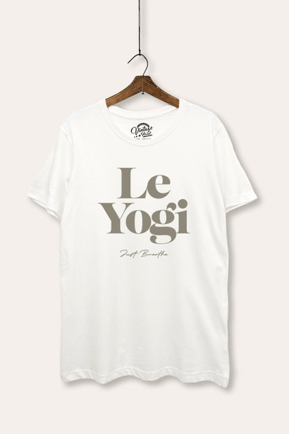 Le Yogi "Just Breathe" Graphic Women's Basic Casual Tee