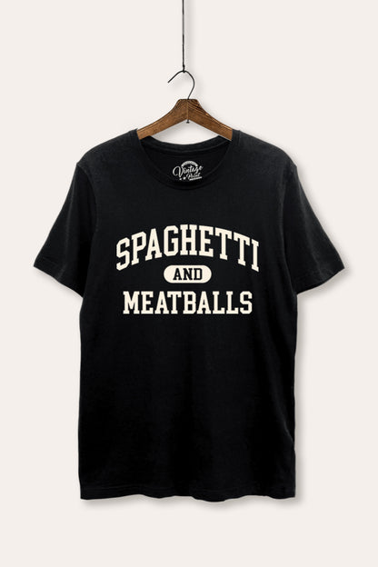 Spaghetti & Meatballs Graphic Women's Basic Casual Tee