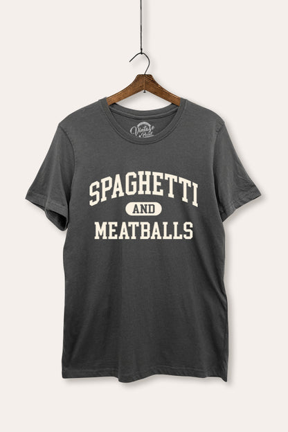 Spaghetti & Meatballs Graphic Women's Basic Casual Tee