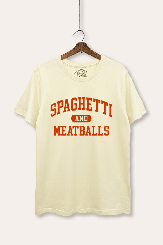 Spaghetti & Meatballs Graphic Women's Basic Casual Tee