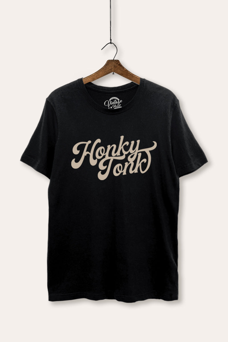 honky tonk graphic women's basic tee