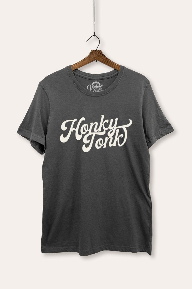 honky tonk graphic women's basic tee