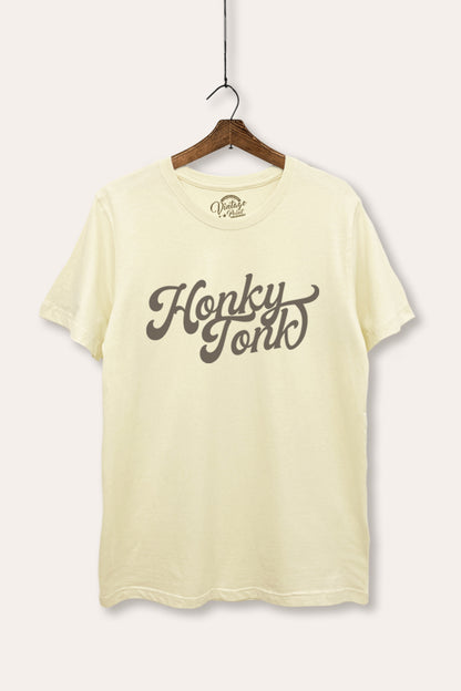 honky tonk graphic women's basic tee
