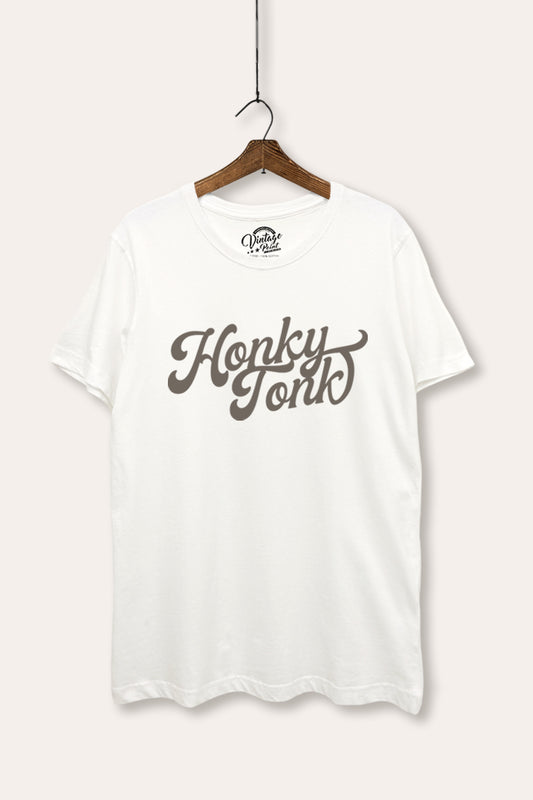 Honky Tonk Graphic Women's Basic Casual Tee