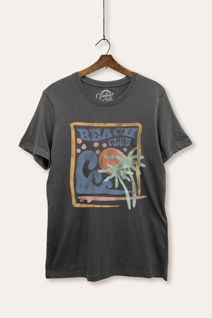 Beach Club Coastal Graphic Women's Basic Casual Tee