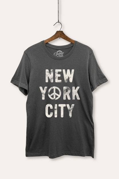 New York City Peace Sign Graphic Women's Basic Casual Tee