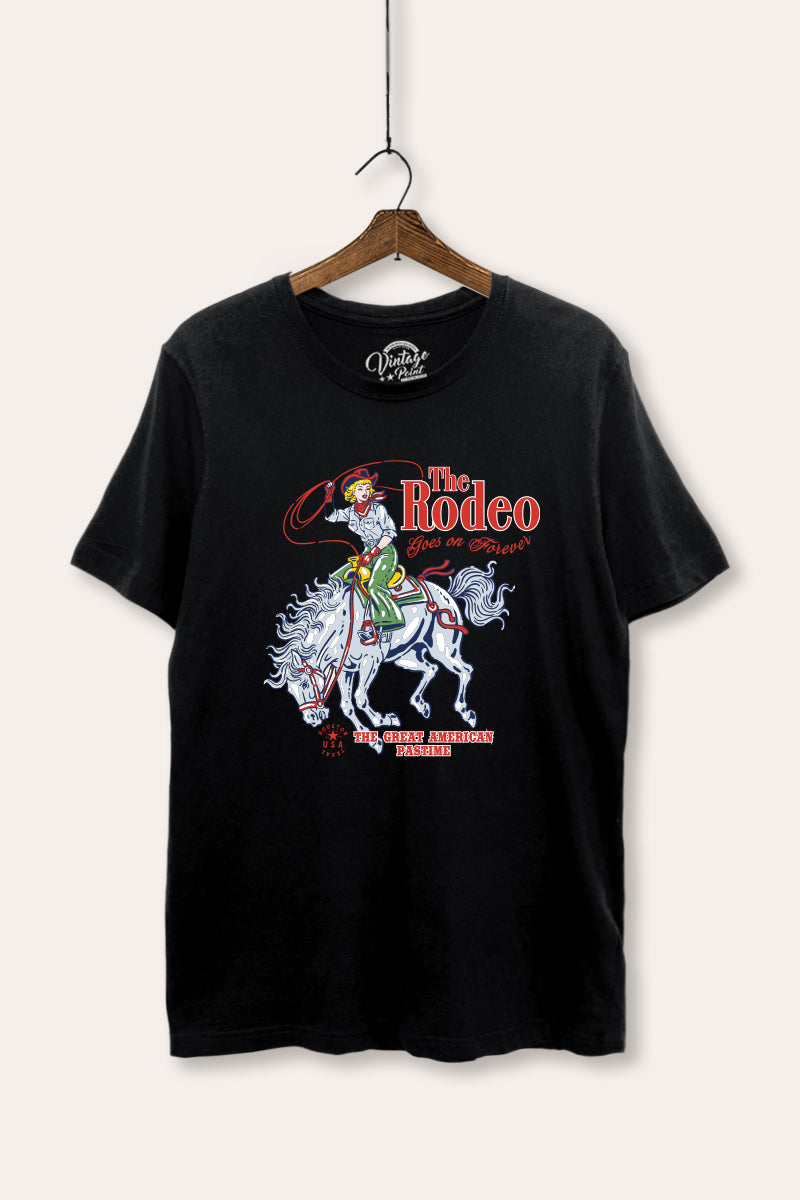 "the rodeo" graphic women's basic tee