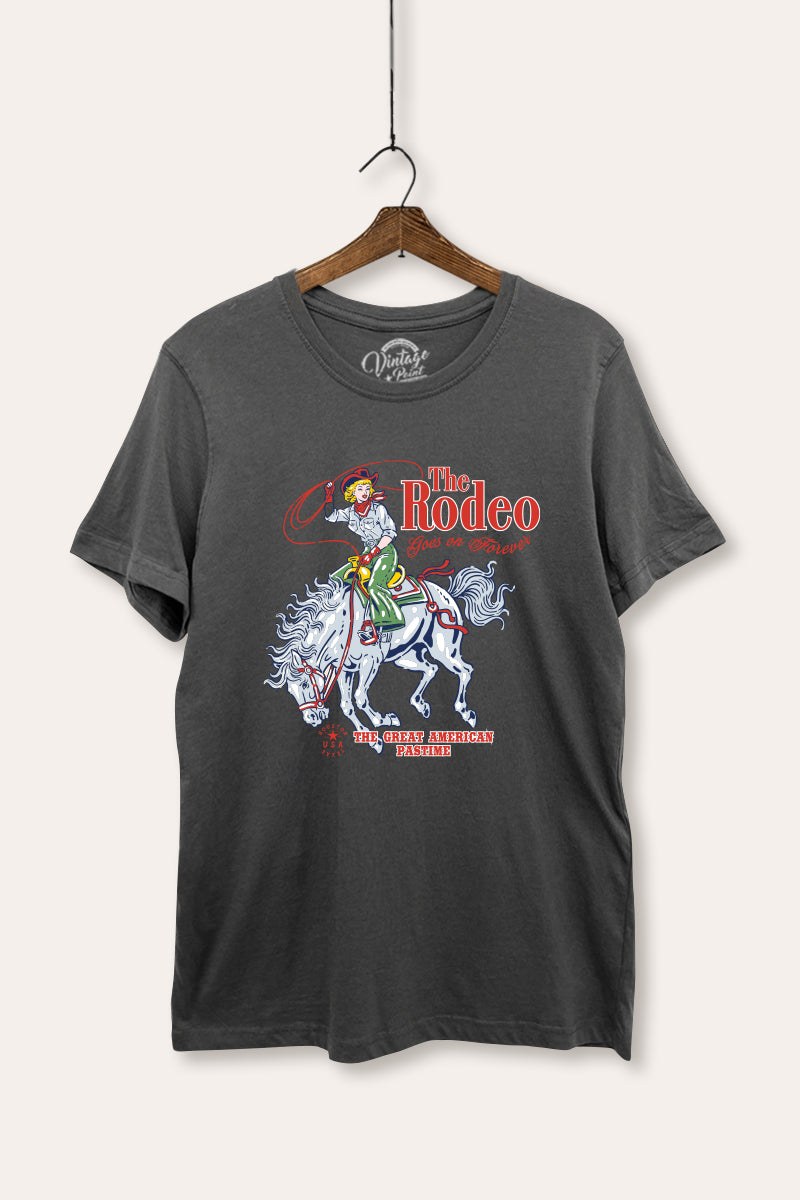 "the rodeo" graphic women's basic tee