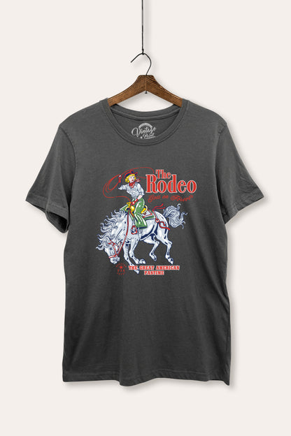 "the rodeo" graphic women's basic tee