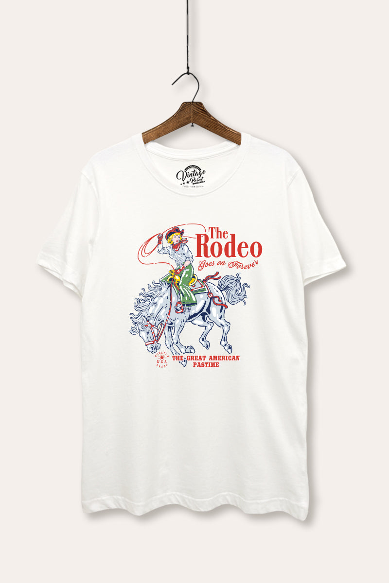 "the rodeo" graphic women's basic tee