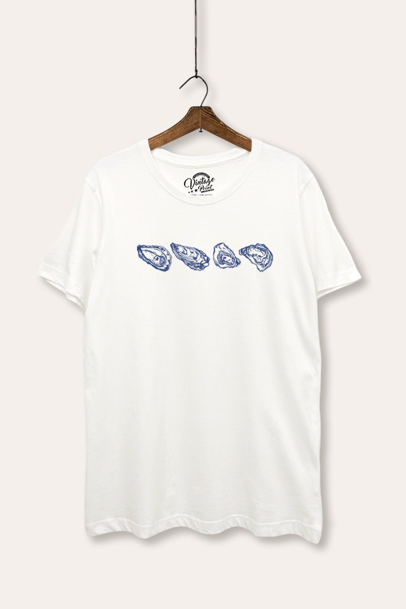 Oyster Coastal Graphic Women's Basic Casual Tee