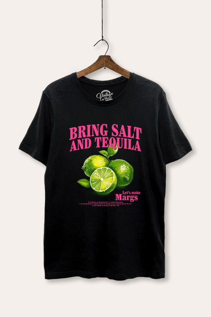 Salt Tequila & Margarita Graphic Women's Basic Casual Tee