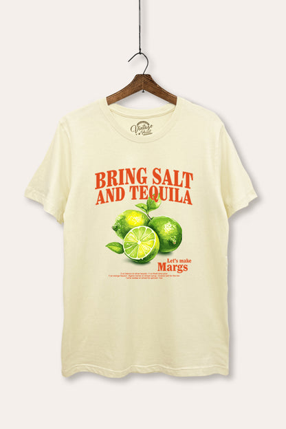 Salt Tequila & Margarita Graphic Women's Basic Casual Tee