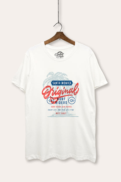 Santa Monica Surf Riders Graphic Women's Basic Casual Tee