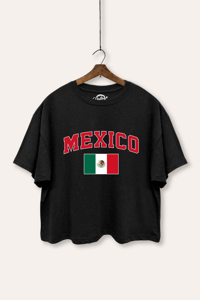 Mexico Graphic Boxy Crop Top