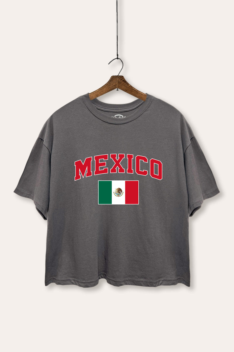 Mexico Graphic Boxy Crop Top