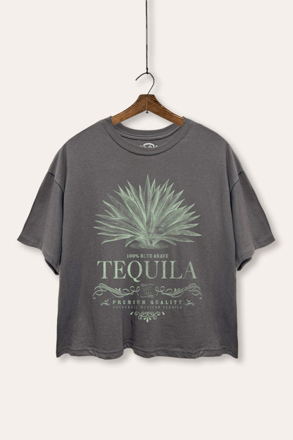 Tequila Agave Graphic Boxy Crop Top
