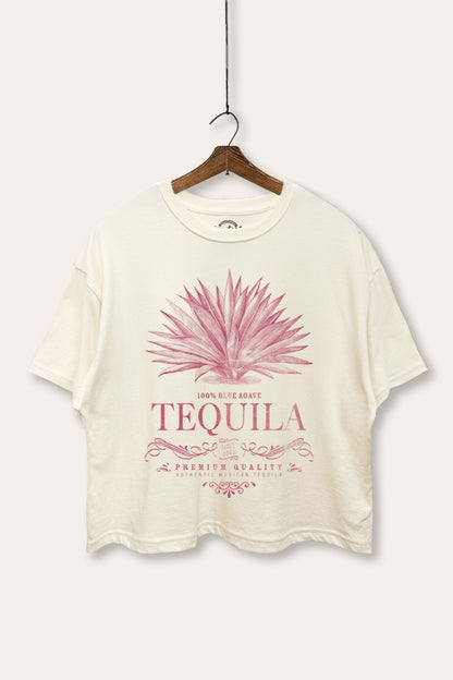 Tequila Agave Graphic Boxy Crop Top