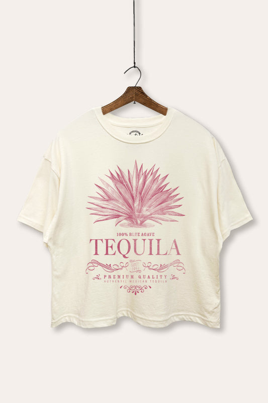 Tequila Agave Graphic Boxy Crop Top