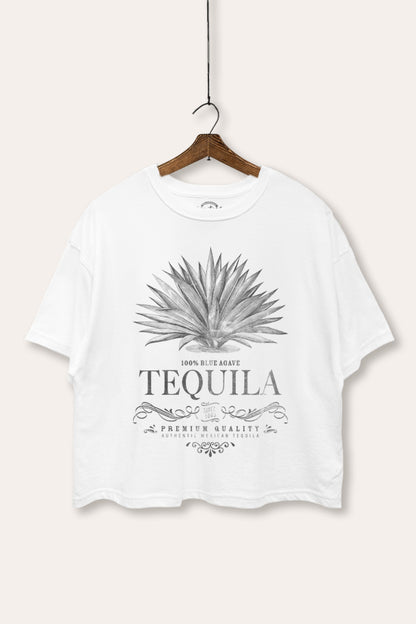 Tequila Agave Graphic Boxy Crop Top