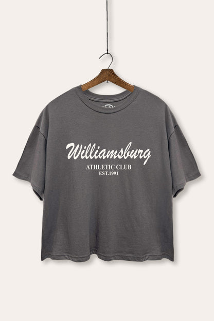 Williamsburg Athletic Club Graphic Boxy Crop Top
