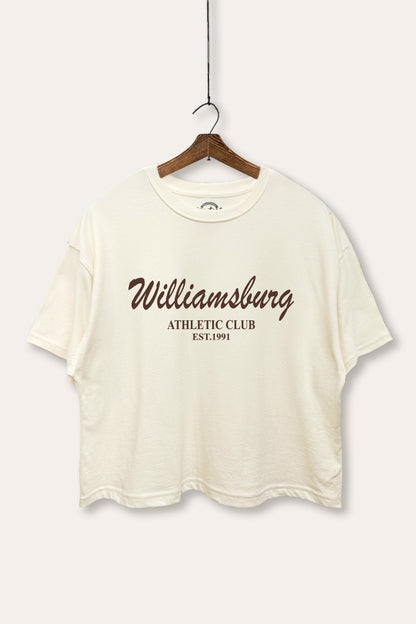 Williamsburg Athletic Club Graphic Boxy Crop Top