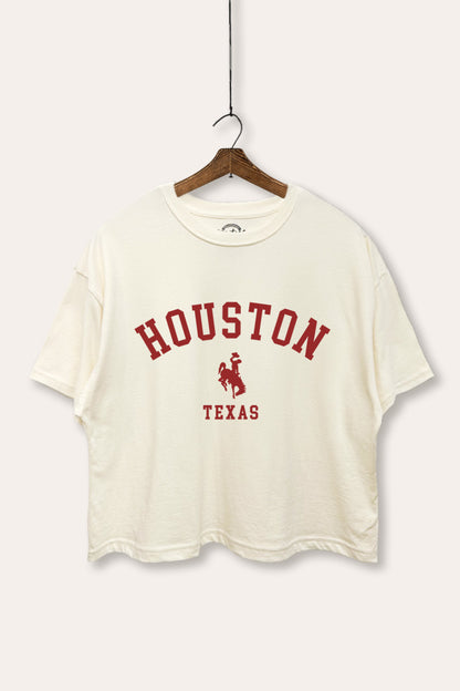 Houston Texas Rodeo Graphic Boxy Crop Top