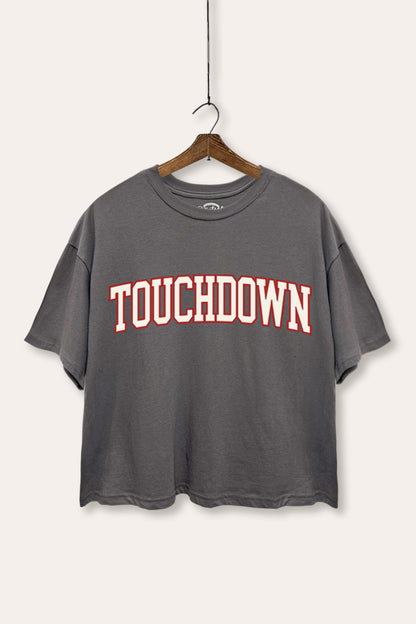 Touchdown Collegiate Sports Graphic Boxy Crop Top