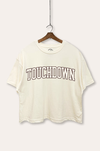 Touchdown Collegiate Sports Graphic Boxy Crop Top