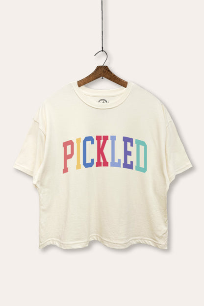 Pickled Colorful Sports Graphic Boxy Crop Top