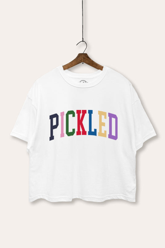 Pickled Colorful Sports Graphic Boxy Crop Top