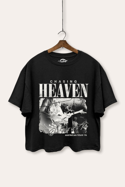 Rock American Tour Graphic Boxy Crop Top