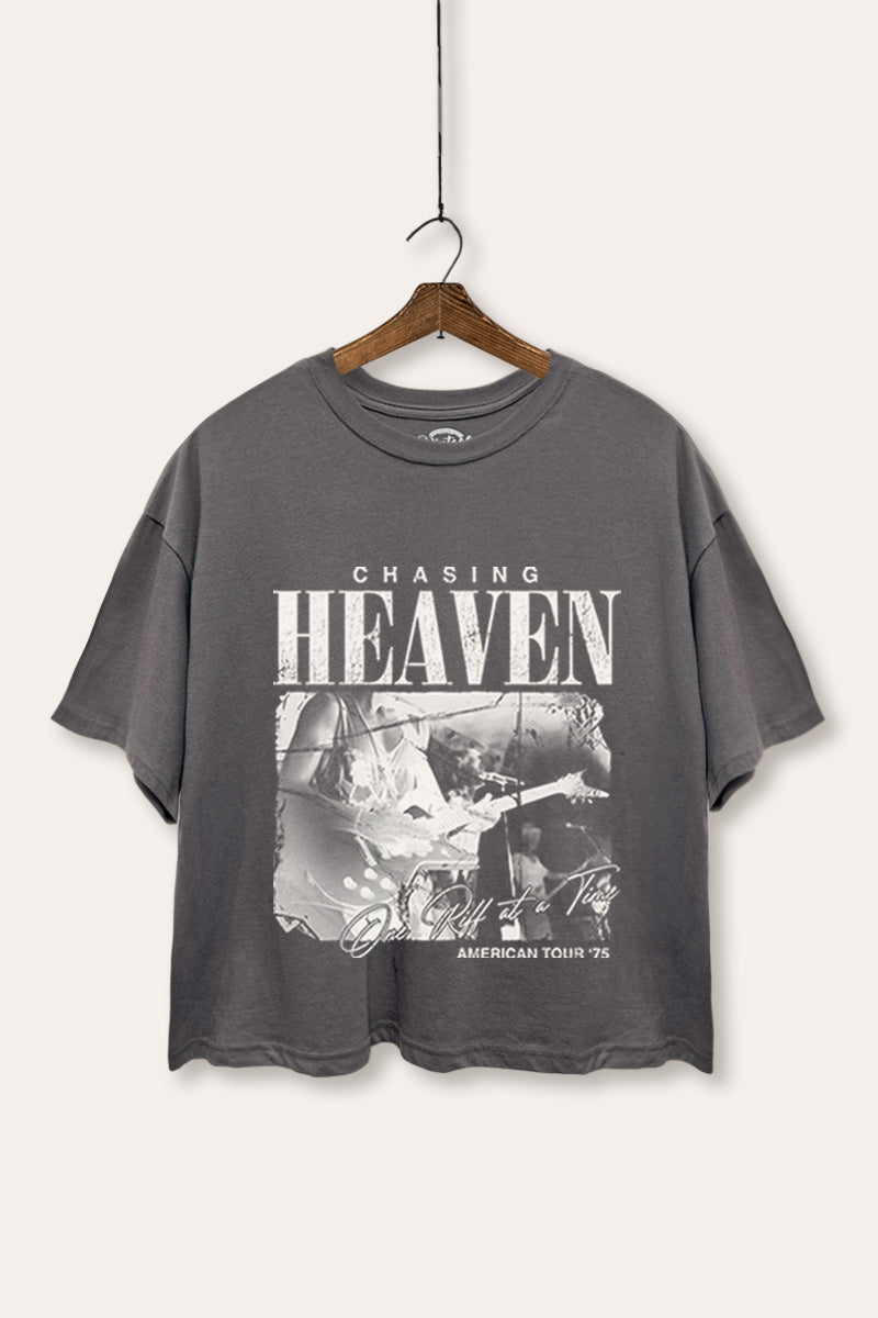 Rock American Tour Graphic Boxy Crop Top