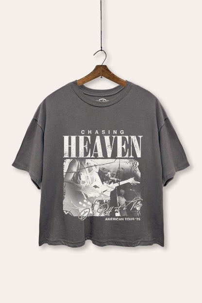 Rock American Tour Graphic Boxy Crop Top