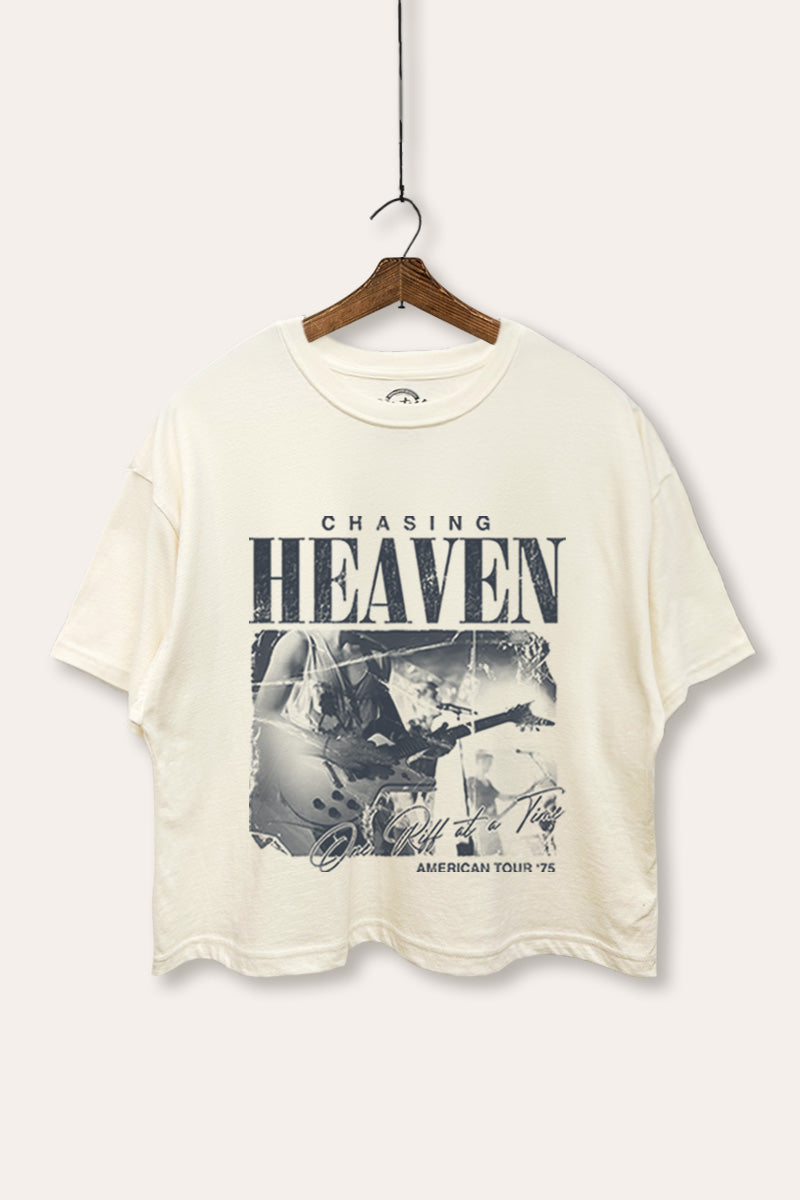 Rock American Tour Graphic Boxy Crop Top