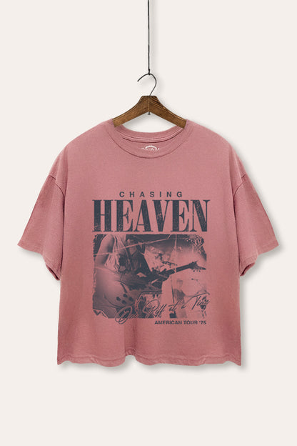 Rock American Tour Graphic Boxy Crop Top