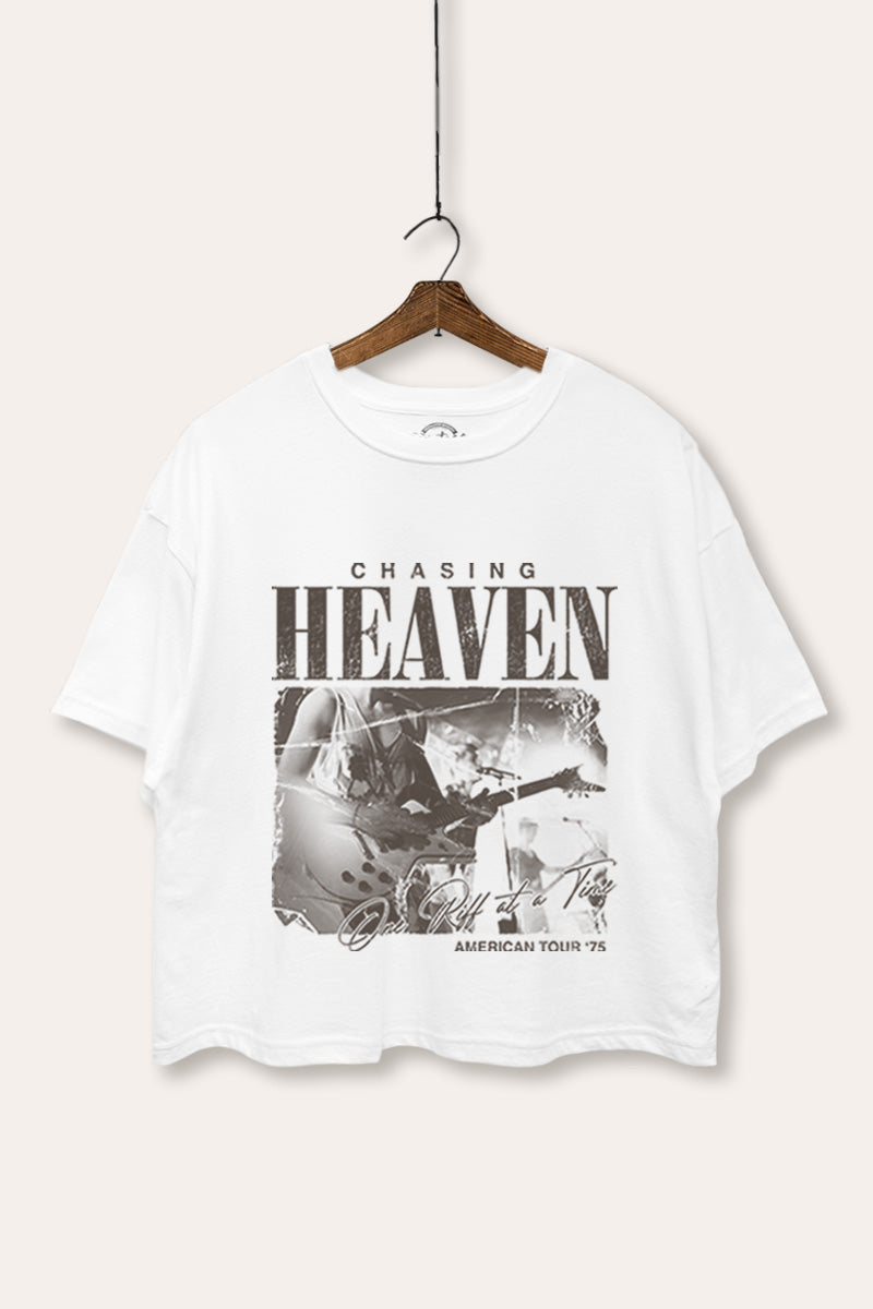 Rock American Tour Graphic Boxy Crop Top