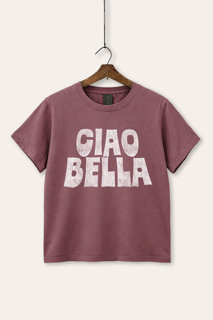 Ciao Bella Italian Garment Dyed Tee