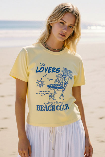 The Lovers Beach Club Graphic Garment Dyed Tee