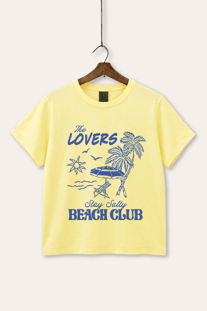 The Lovers Beach Club Graphic Garment Dyed Tee