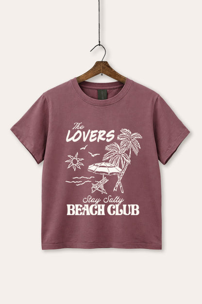 The Lovers Beach Club Graphic Garment Dyed Tee