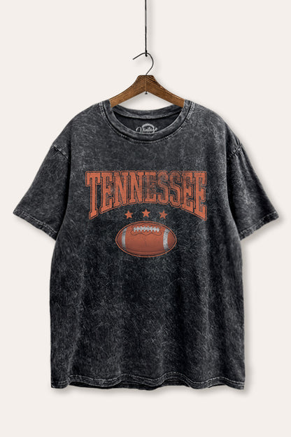 Tennessee Football Sports Graphic Mineral Wash Boxy Tee